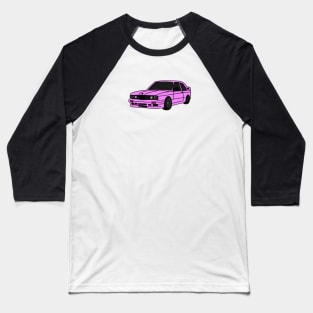 Nostalgic Pink Car Baseball T-Shirt